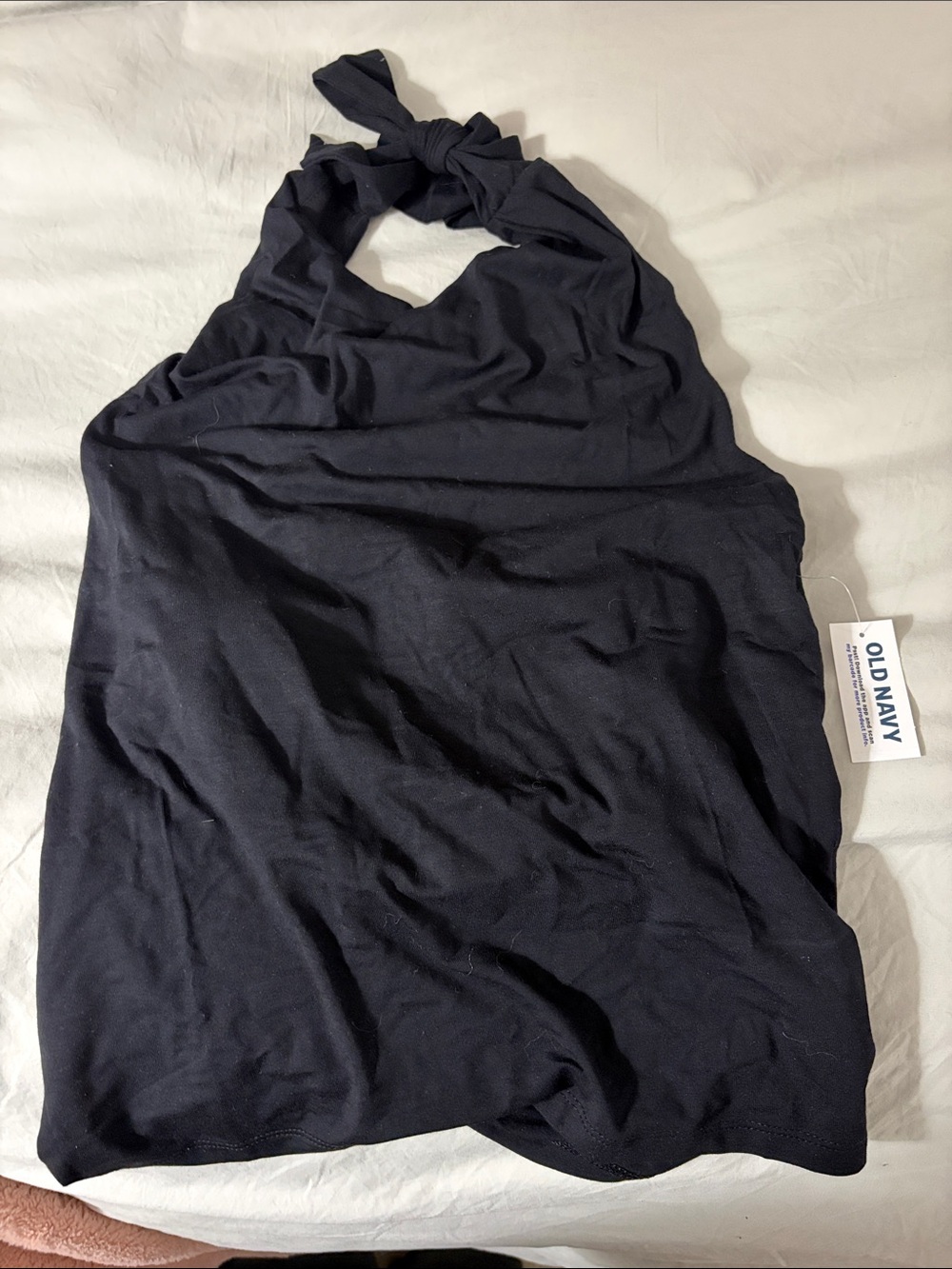 Old Navy Black Halter Neck Tie Tank